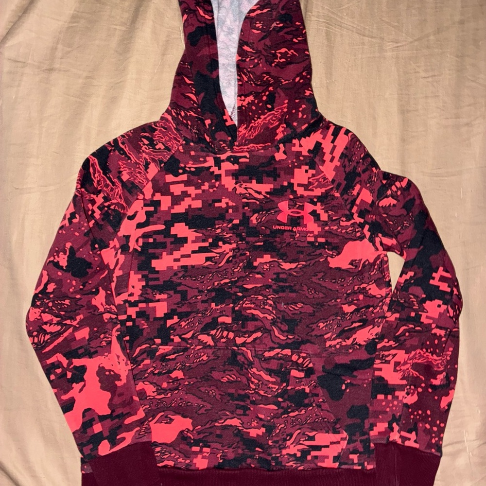 Under Armour Red and Black Hoodie